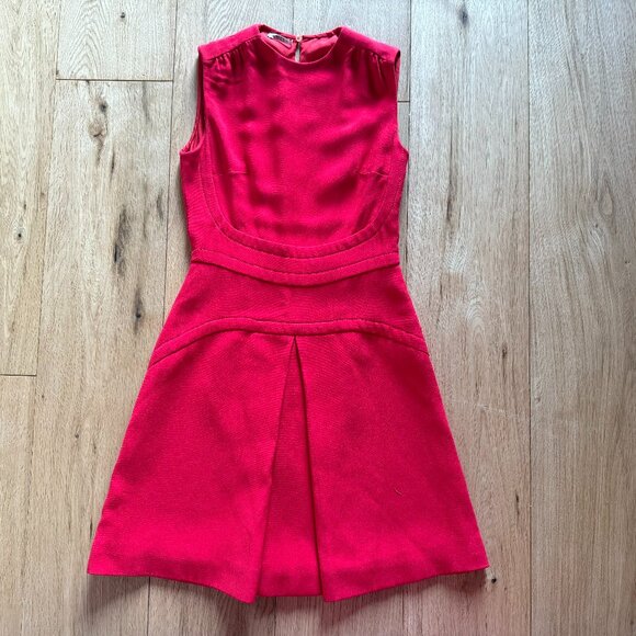 Positively glowing, in rouge Miu Miu!Mini dress, 38 or XS